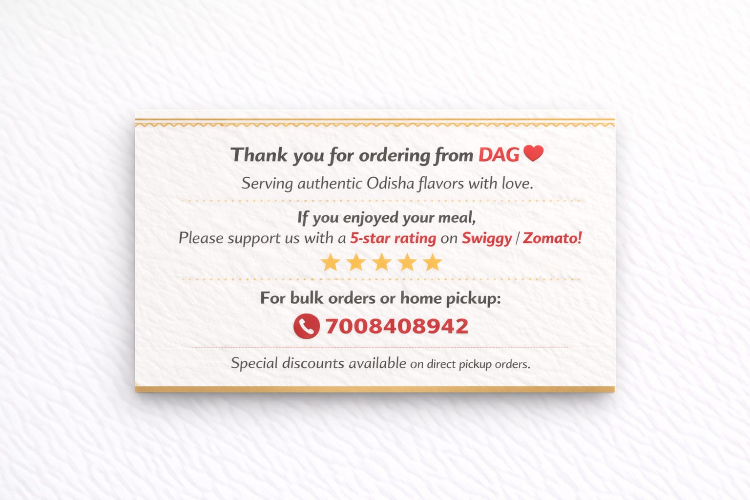 Thank You Card